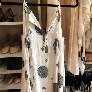 ecru lab medallion print boho tank